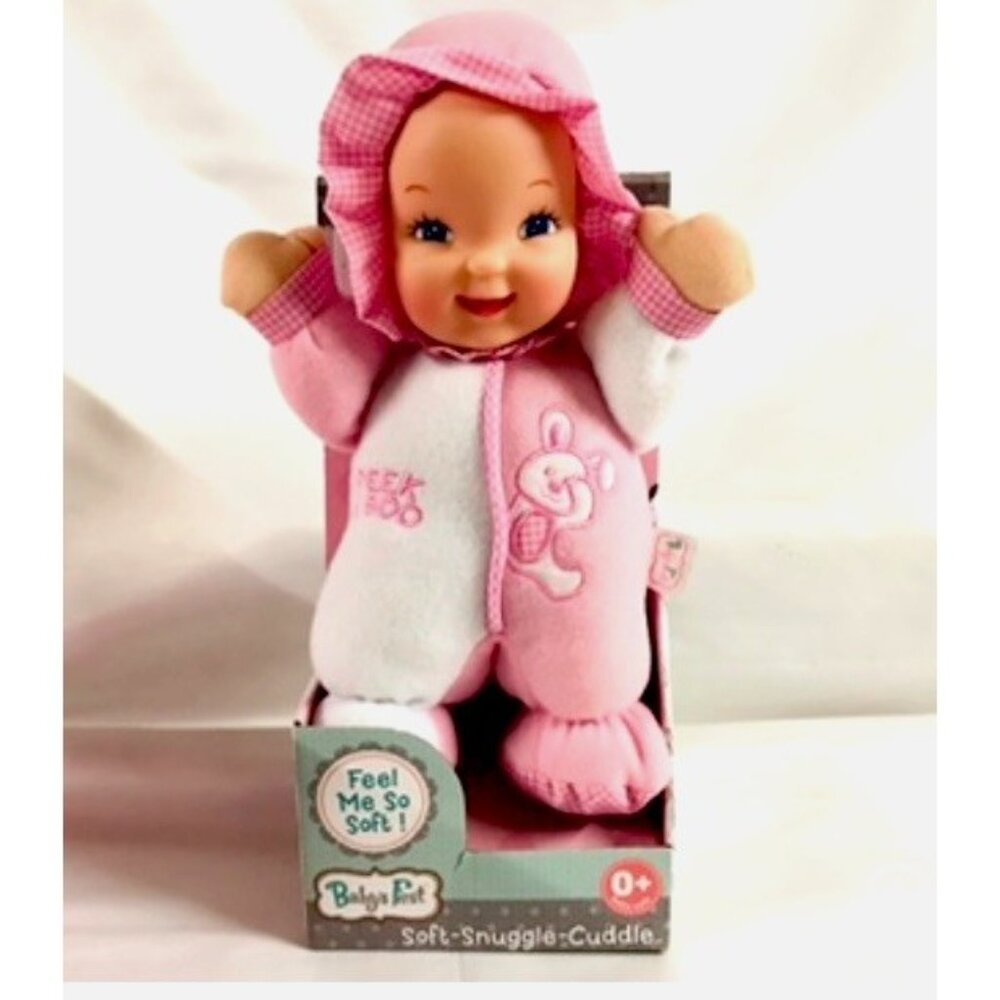 Goldberger Baby’s First Soft Snuggle Cuddle Doll Pink Plush 13”